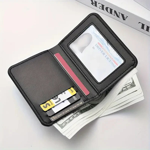 Men’s Ultra Slim Wallet –with Premium Red Stitching